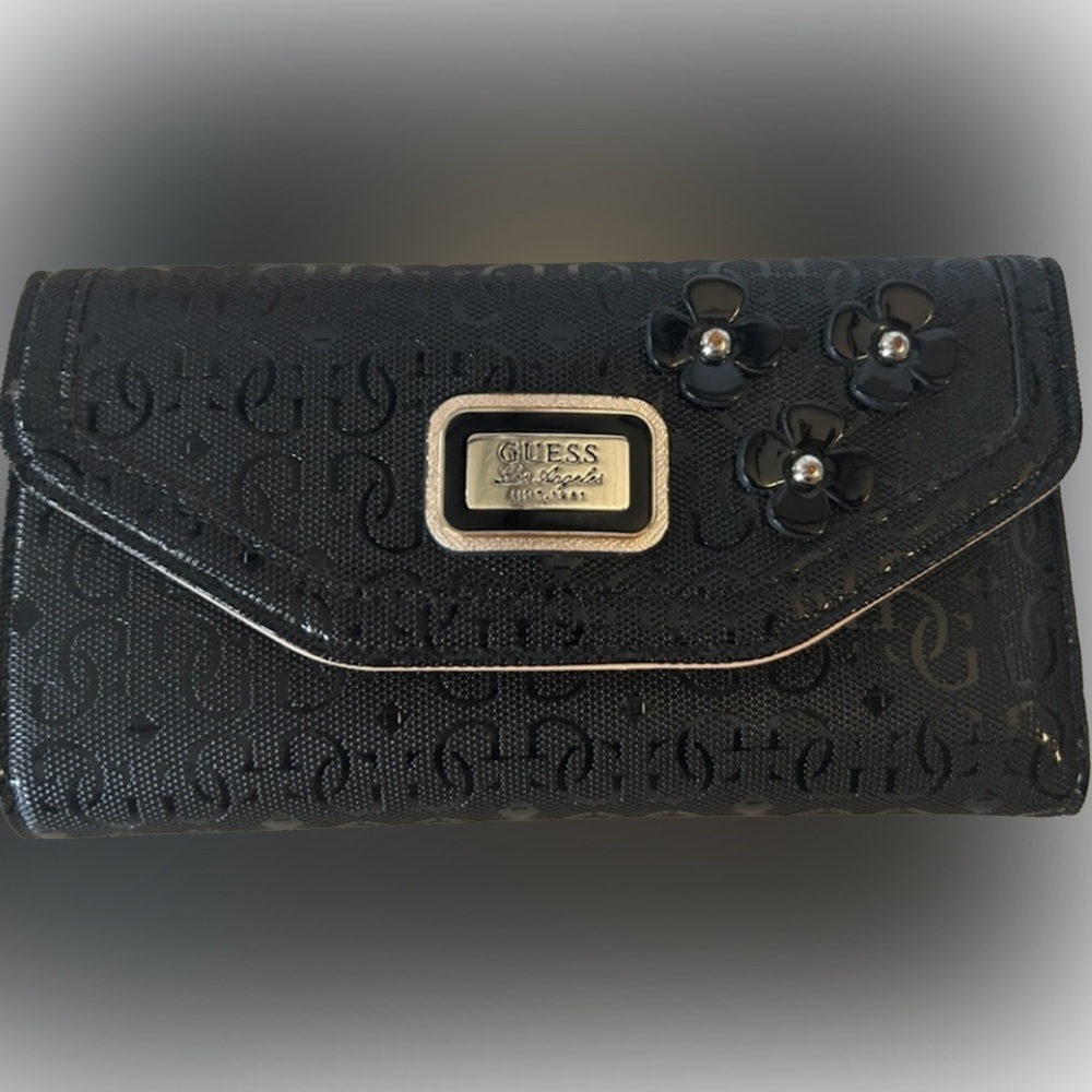 50%offw❤️ Guess Los Angeles wallet leather black without tags was $60 p3